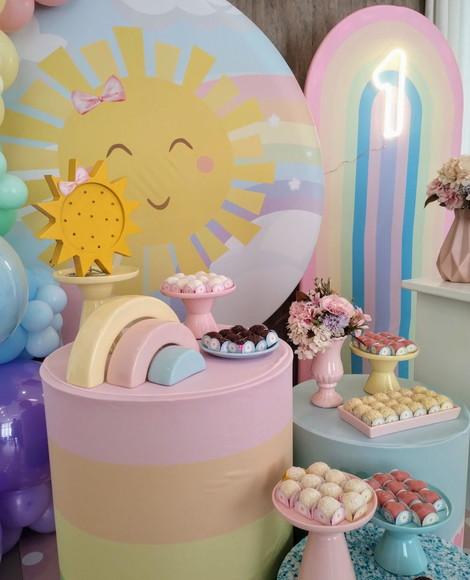 Decoração Sunshine com Decoração de Balões
