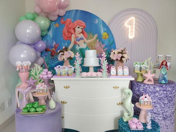 Festa Ariel com Decoração de Balões