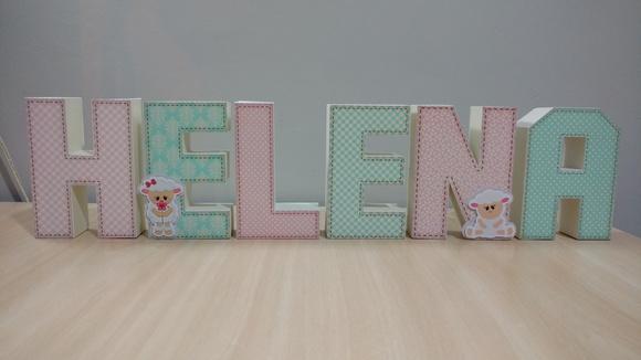 Letrad 3d de Papel Tema Ovelha