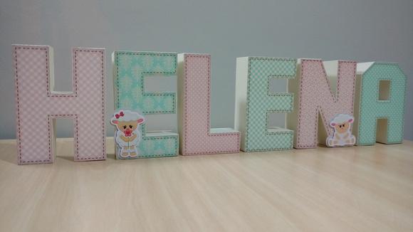 Letrad 3d de Papel Tema Ovelha