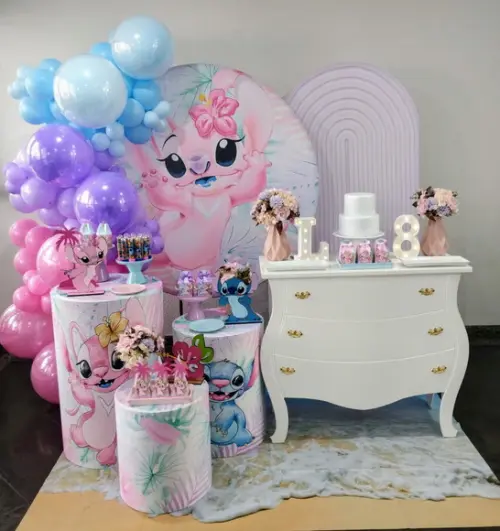 Aluguel de Decoração Angel e Stitch
