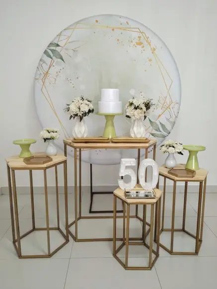 Aluguel de Decoração Festa Adulto Verde 50 Anos