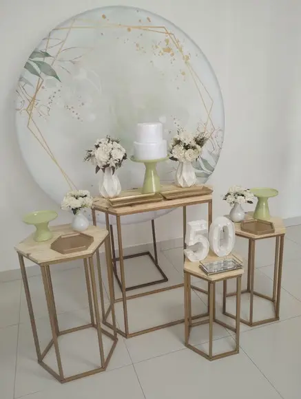 Aluguel de Decoração Festa Adulto Verde 50 Anos