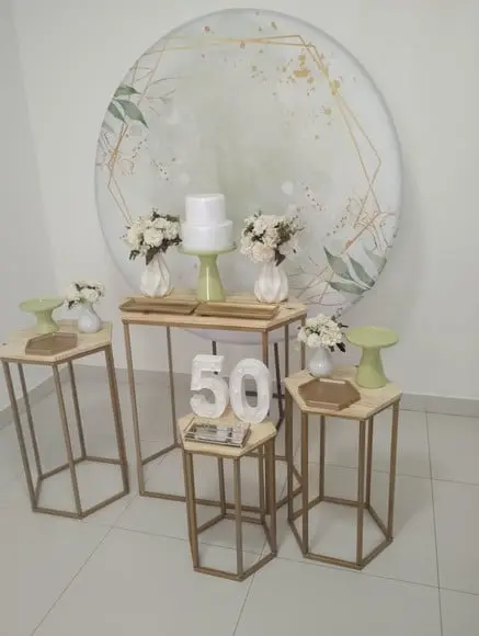 Aluguel de Decoração Festa Adulto Verde 50 Anos