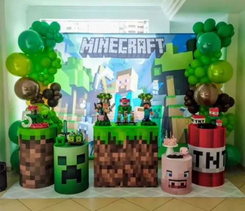 Aluguel de Decoração Festa Minecraft