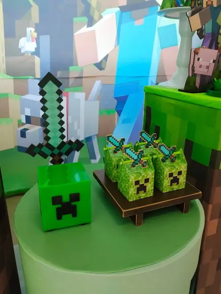 Aluguel de Decoração Festa Minecraft