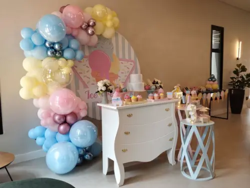 Aluguel de Decoração Festa Sorvete Sorveteria