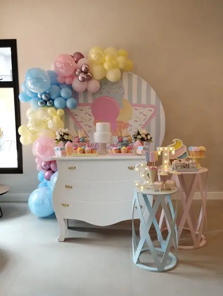 Aluguel de Decoração Festa Sorvete Sorveteria