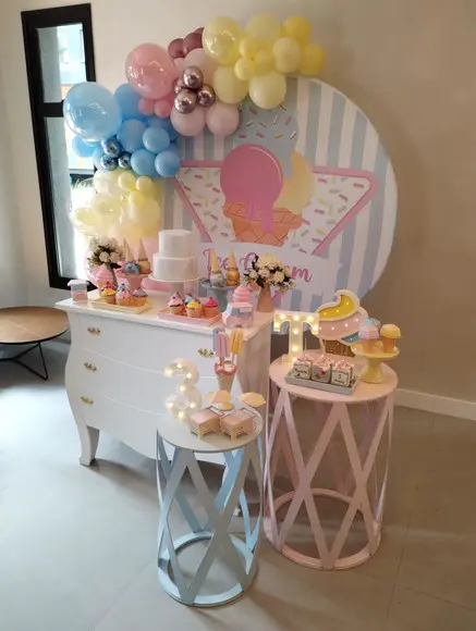 Aluguel de Decoração Festa Sorvete Sorveteria
