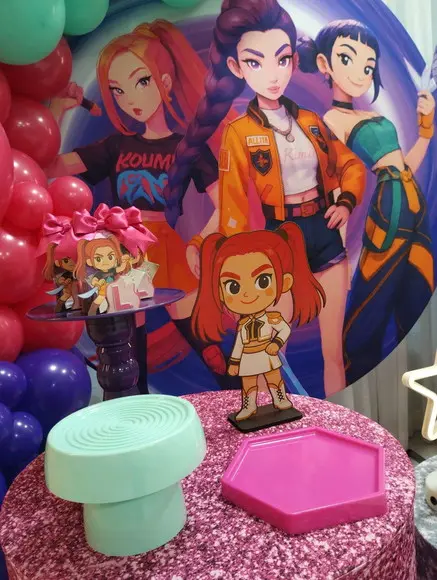 Aluguel Decoração Festa Guerreiras do K-pop