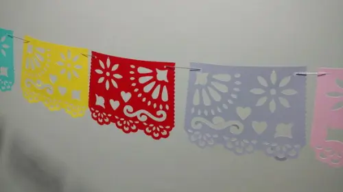 Bandeiras Bandeirolas Mexicanas 10und