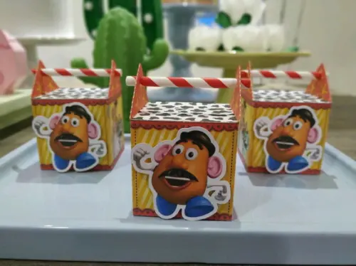 Caixa Cubo Canudo Toy Story 10 Unidades