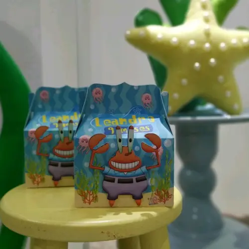 Caixa Lancheira Sirigueijo Bob Esponja 8 Unidades