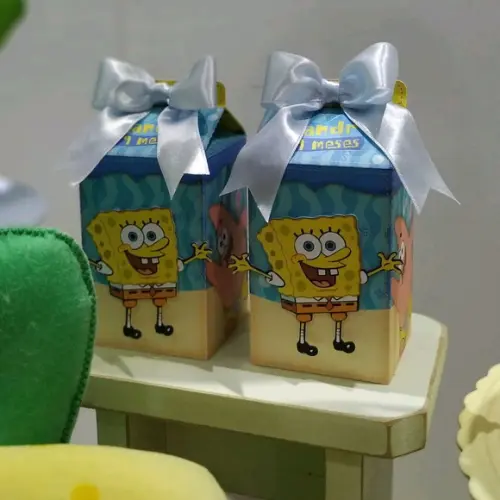 Caixa Milk Bob Esponja 8 Unidades