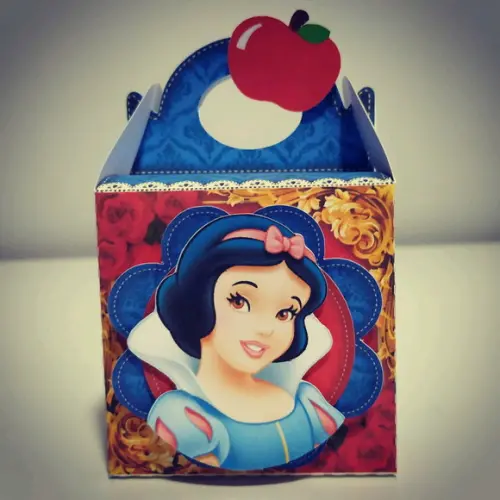 Caixinha Lembrancinha Festa Branca de Neve 8 Unidades
