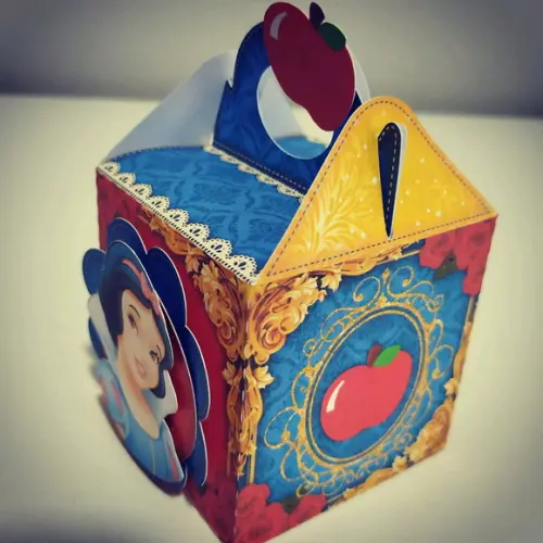 Caixinha Lembrancinha Festa Branca de Neve 8 Unidades
