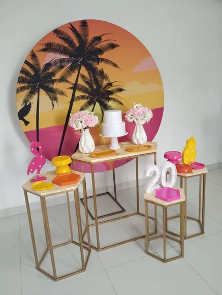 Decoração Adulta Festa Tropical 20 Anos