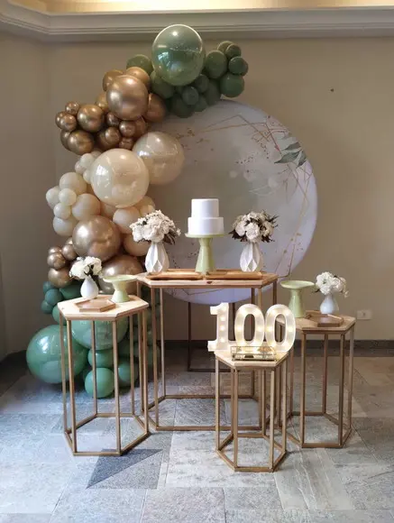 Decoração Adulto Verde com Balões