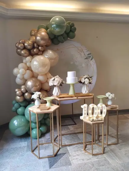 Decoração Adulto Verde com Balões