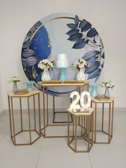 Decoração Azul Festa 20 Anos