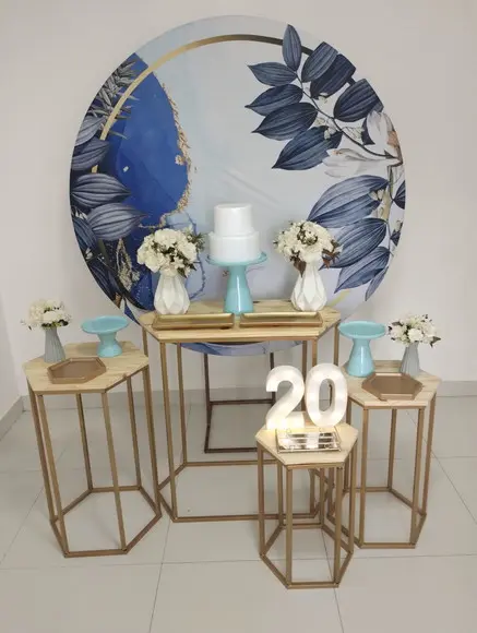 Decoração Azul Festa 20 Anos
