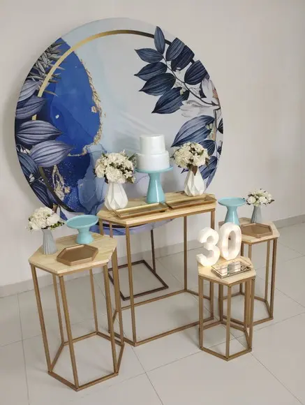 Decoração Azul Festa 30 Anos