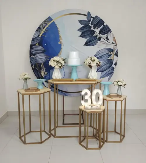 Decoração Azul Festa 30 Anos