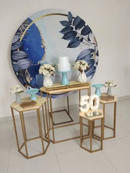 Decoração Azul Festa 50 Anos