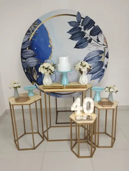 Decoração Azul Festa 40 Anos