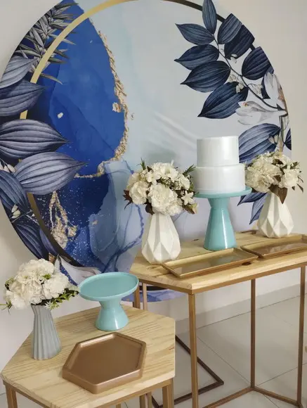 Decoração Azul Festa 50 Anos