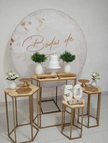 Decoração Bodas de Ouro