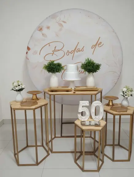 Decoração Bodas de Ouro