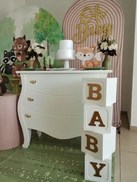 Decoração Bosque Encantado Chá de Bebê