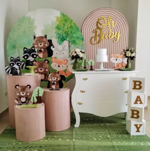Decoração Bosque Encantado Chá de Bebê