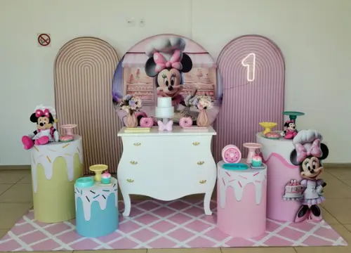 Decoração Confeitaria da Minnie