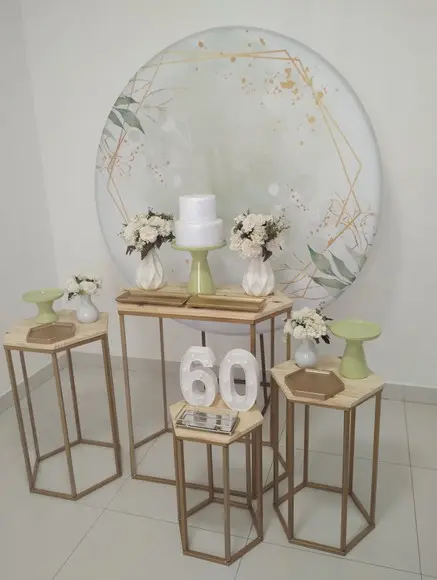 Decoração de Festa 60 Anos Verde