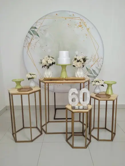 Decoração de Festa 60 Anos Verde