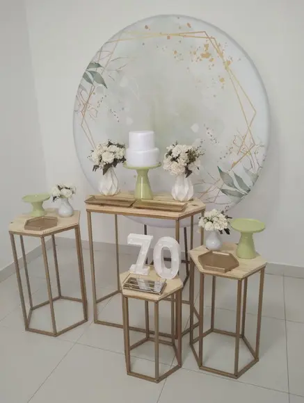Decoração de Festa 70 Anos Verde
