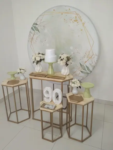 Decoração de Festa 90 Anos Verde