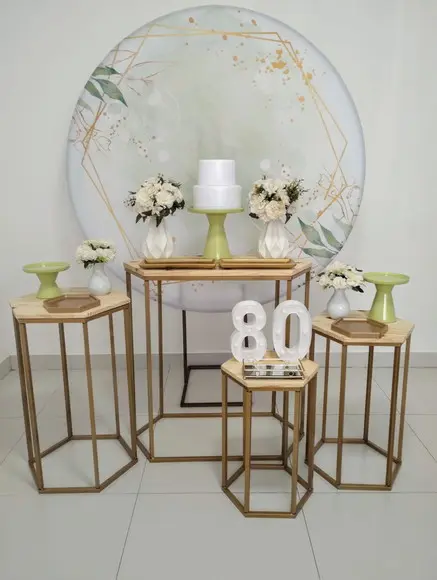 Decoração de Festa Adulto 80 Anos Verde