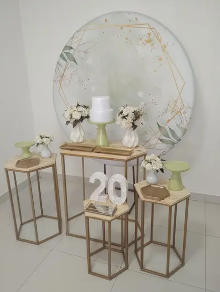 Decoração de Festa Adulto 20 Anos Verde
