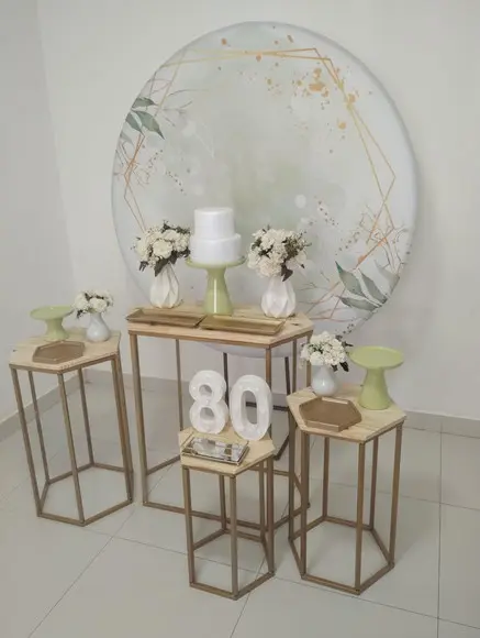 Decoração de Festa Adulto 80 Anos Verde