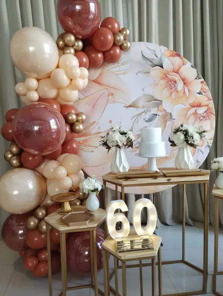 Decoração Festa Adulto 60 Anos com Balões