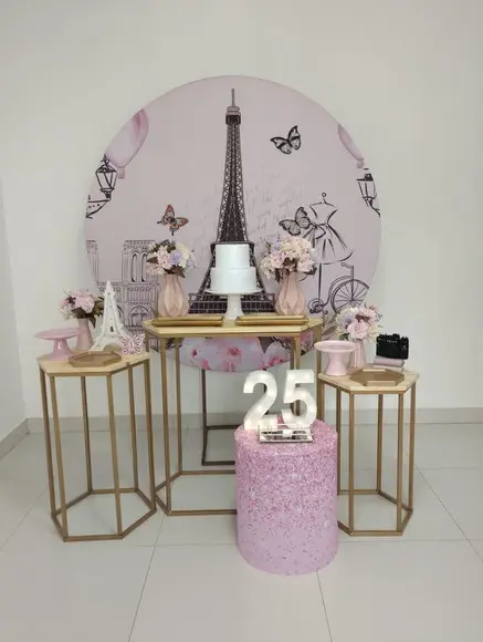Decoração Festa Paris 25 Anos