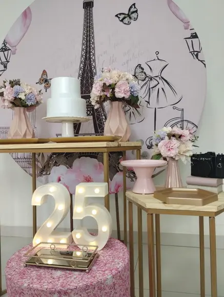 Decoração Festa Paris 25 Anos