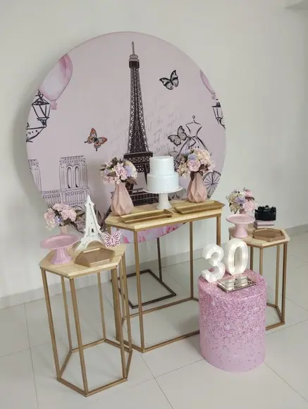 Decoração Festa Paris 30 Anos