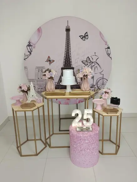 Decoração Festa Paris 25 Anos