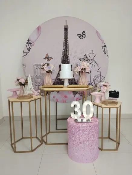 Decoração Festa Paris 30 Anos