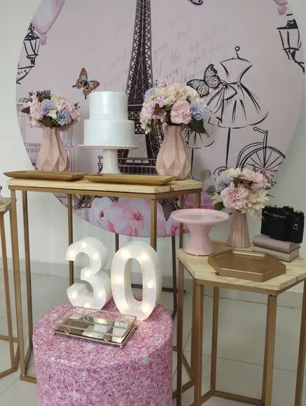 Decoração Festa Paris 30 Anos