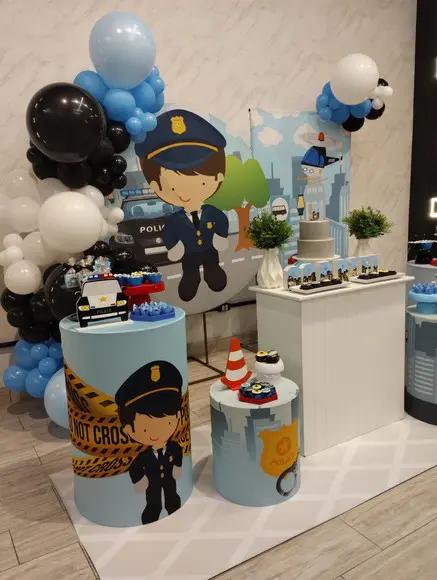 Decoração Festa Polícia